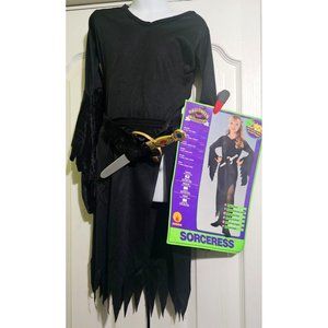 Rubie's Child Sorceress Dress w/ Dagger Belt Costume Girl's 4-6 Witch Halloween